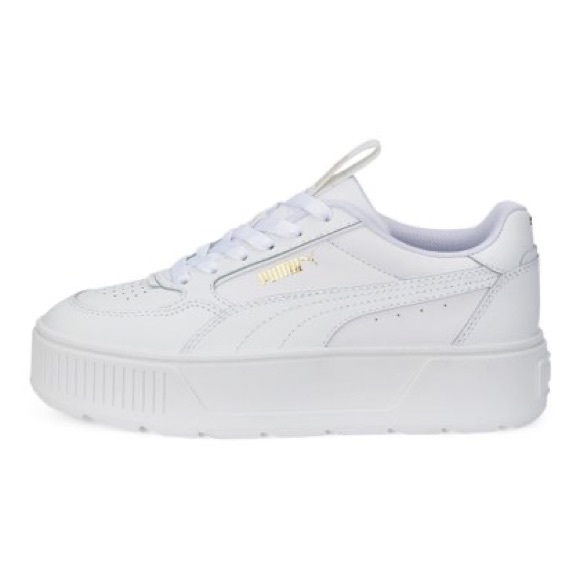 Women's Puma Karmen Rebelle Platform Casual Shoes in White - Picture 2 of 7